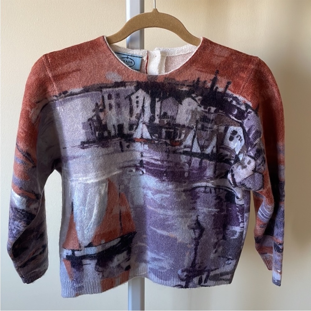 NWOT PRADA AW2017 wool mohair blend sweater, size EU 38/ US S